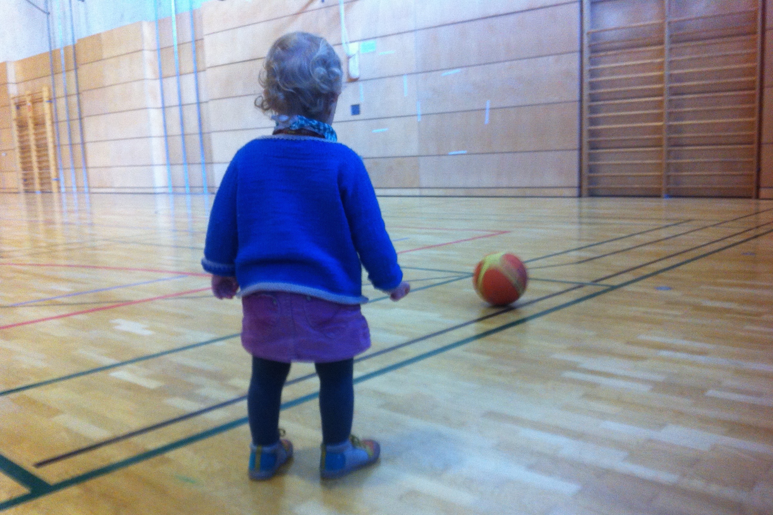 ... und natürlich war sie mit in der Halle beim Basketball :) 